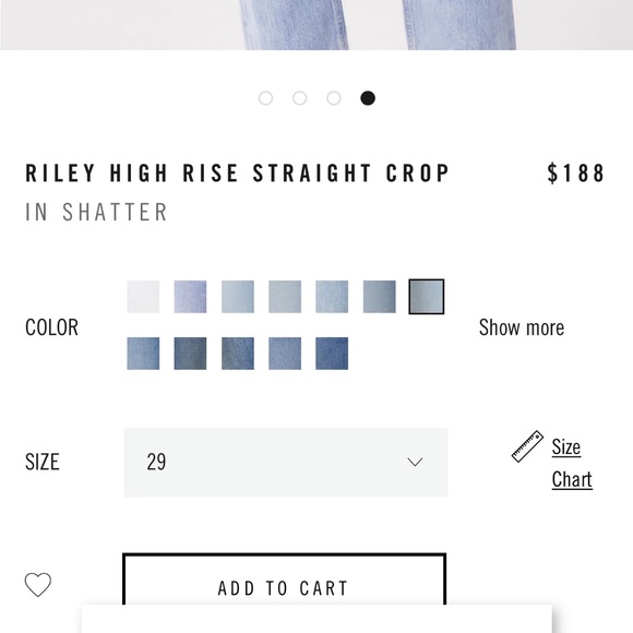 AGOLDE RILEY HIGH RISE STRAIGHT CROP in color Shatter (sold out size) - Picture 9 of 10